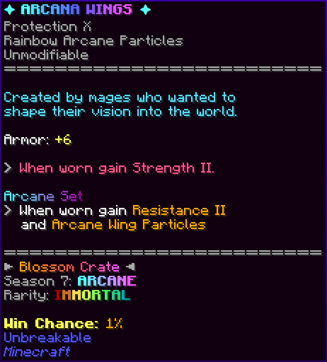 ✦ ARCANA WINGS ✦