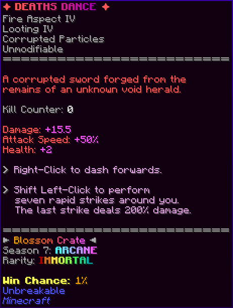 ✦ DEATHS DANCE ✦