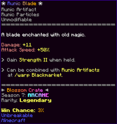 ❀ Runic Blade ❀