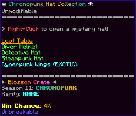 ❀ Chronopunk Hat Collection ❀