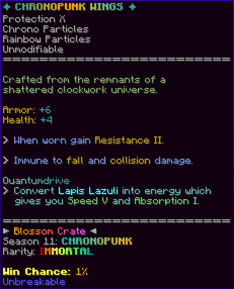✦ CHRONOPUNK WINGS ✦