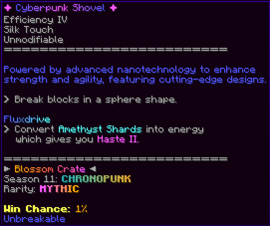 ✦ Cyberpunk Shovel ✦