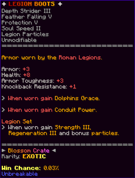 ✦ LEGION BOOTS ✦