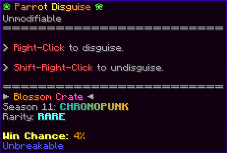 ❀ Parrot Disguise ❀