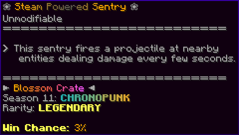 ❀ Steam Powered Sentry ❀