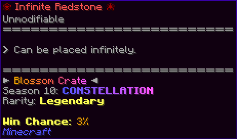 ❀ Infinite Redstone ❀