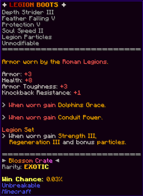 ✦ LEGION BOOTS ✦