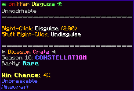 ❀ Sniffer Disguise ❀