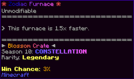 ❀ Zodiac Furnace ❀