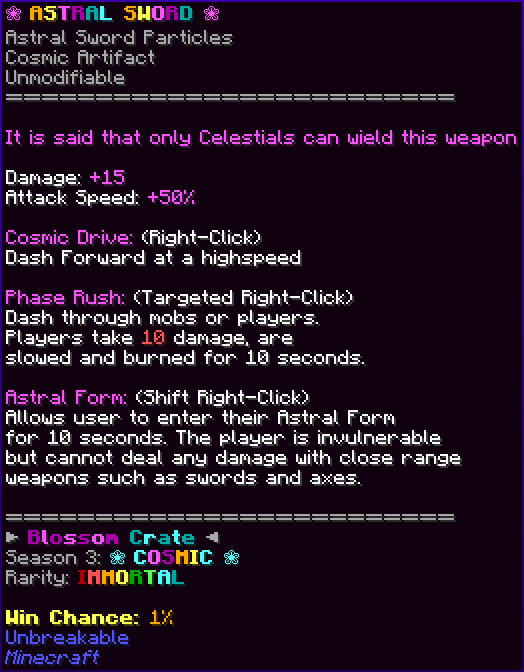 ❀ ASTRAL SWORD ❀