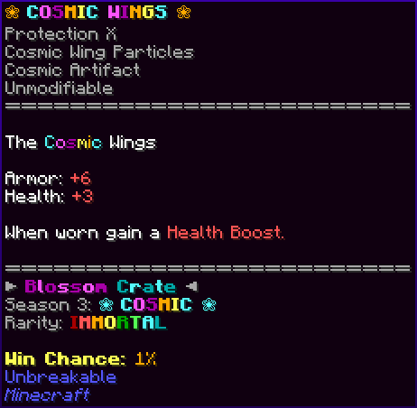 ❀ COSMIC WINGS ❀