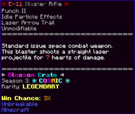 ❀ E-11 Blaster Rifle ❀