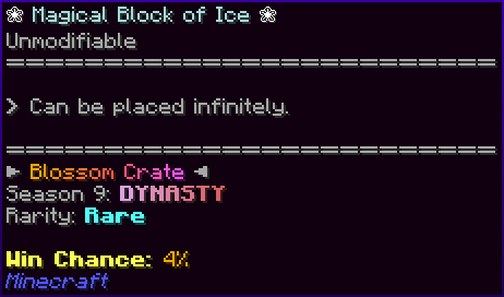 ❀ Magical Block of Ice ❀