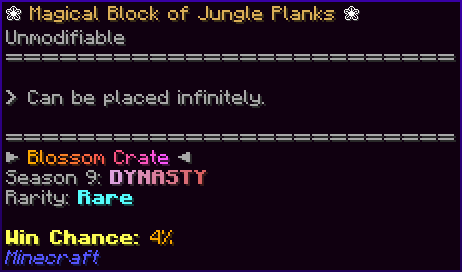 ❀ Magical Block of Jungle Planks ❀