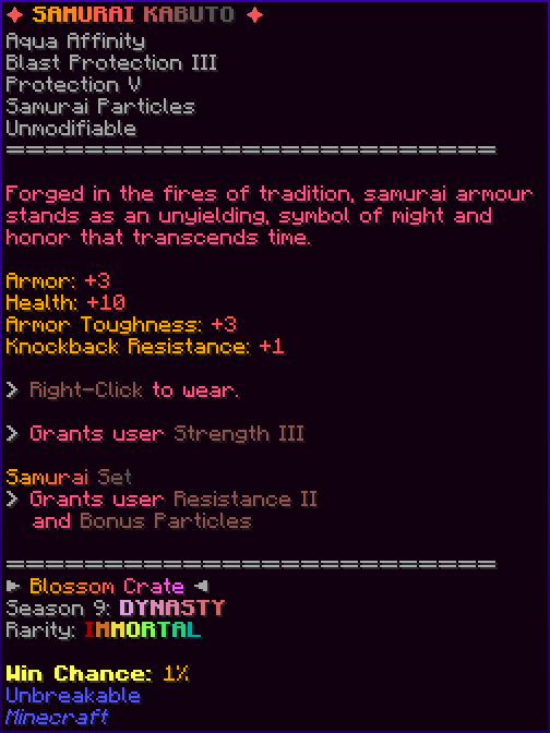 ✦ SAMURAI KABUTO ✦