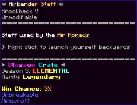 ❀ Airbender Staff ❀