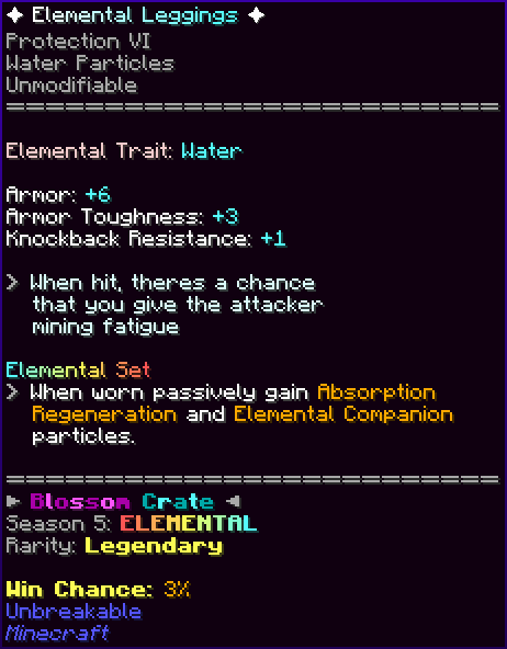 ✦ Elemental Leggings ✦