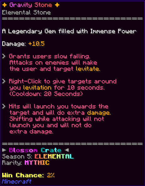 ✦ Gravity Stone ✦