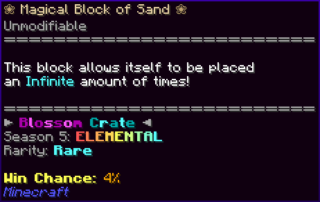❀ Magical Block of Sand ❀