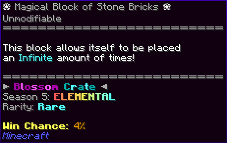 ❀ Magical Block of Stone Bricks ❀