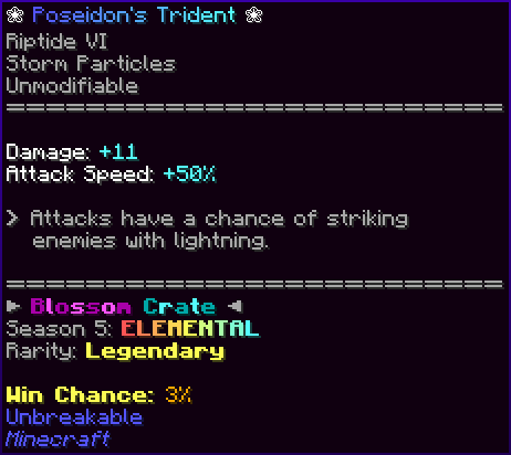 ❀ Poseidon's Trident ❀