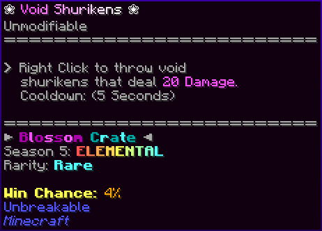 ❀ Void Shurikens ❀