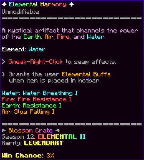 ✦ Elemental Harmony ✦