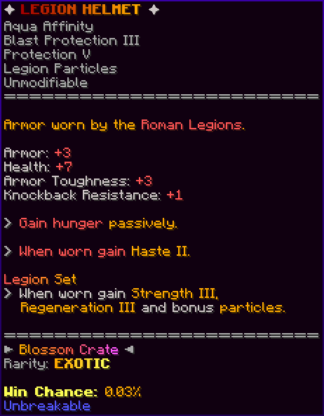 ✦ LEGION HELMET ✦