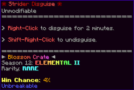❀ Strider Disguise ❀