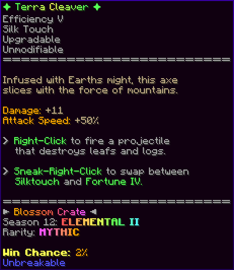 ✦ Terra Cleaver ✦