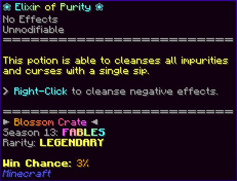 ❀ Elixir of Purity ❀