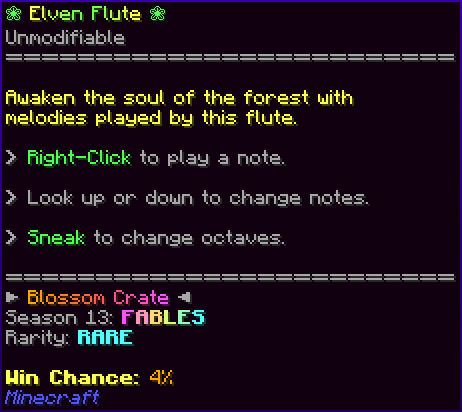 ❀ Elven Flute ❀