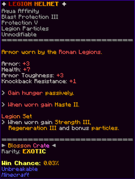 ✦ LEGION HELMET ✦