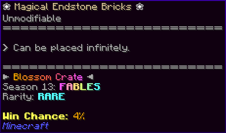 ❀ Magical Endstone Bricks ❀