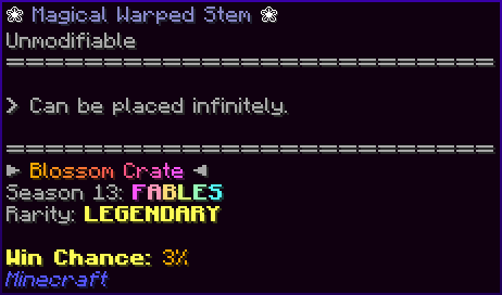 ❀ Magical Warped Stem ❀