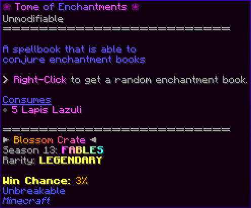 ❀ Tome of Enchantments ❀