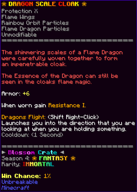 ❀ DRAGON SCALE CLOAK ❀