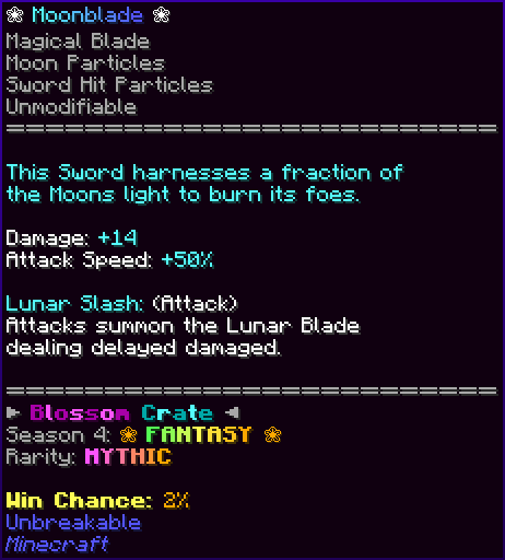 ❀ Moonblade ❀