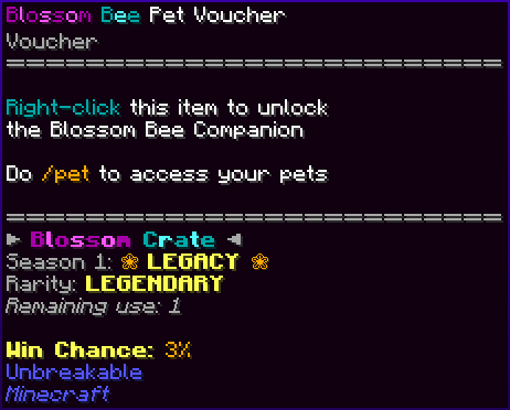 Blossom Bee Pet Voucher