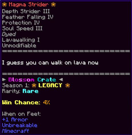 ❀ Magma Strider ❀