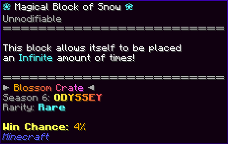 ❀ Magical Block of Snow ❀