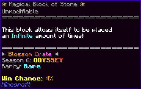 ❀ Magical Block of Stone ❀