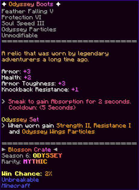 ✦ Odyssey Boots ✦