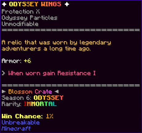 ✦ ODYSSEY WINGS ✦