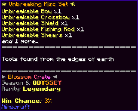 ❀ Unbreaking Misc Set ❀