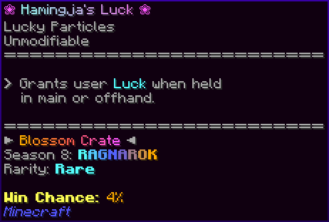 ❀ Hamingja's Luck ❀