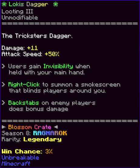 ❀ Lokis Dagger ❀