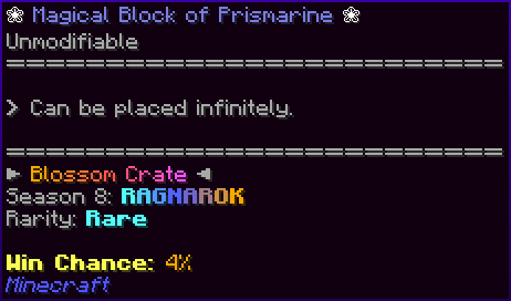 ❀ Magical Block of Prismarine ❀