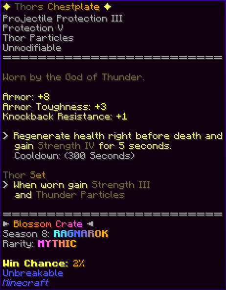 ✦ Thors Chestplate ✦