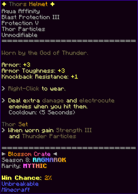 ✦ Thors Helmet ✦